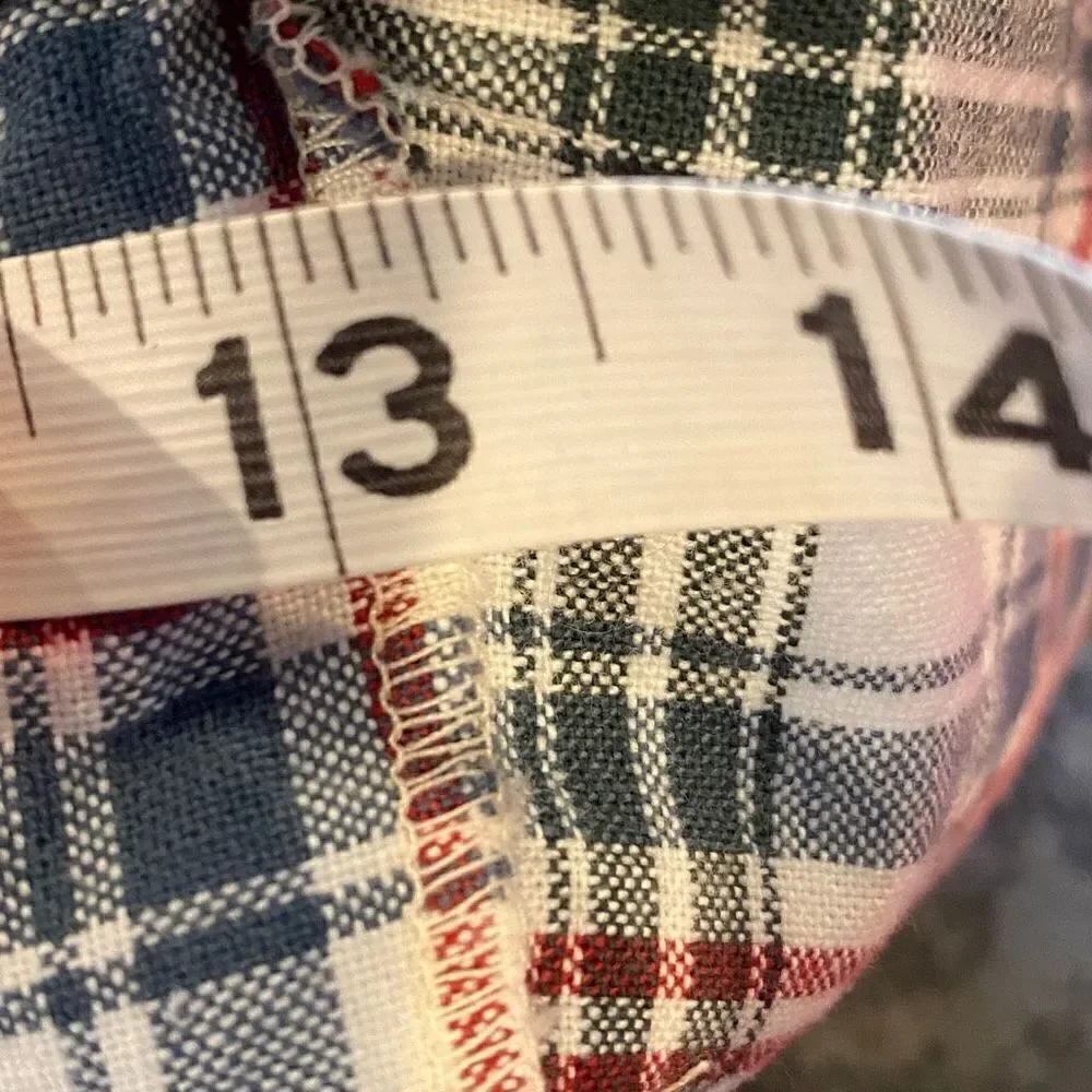 Longaberger Basket Liner 13” Plaid